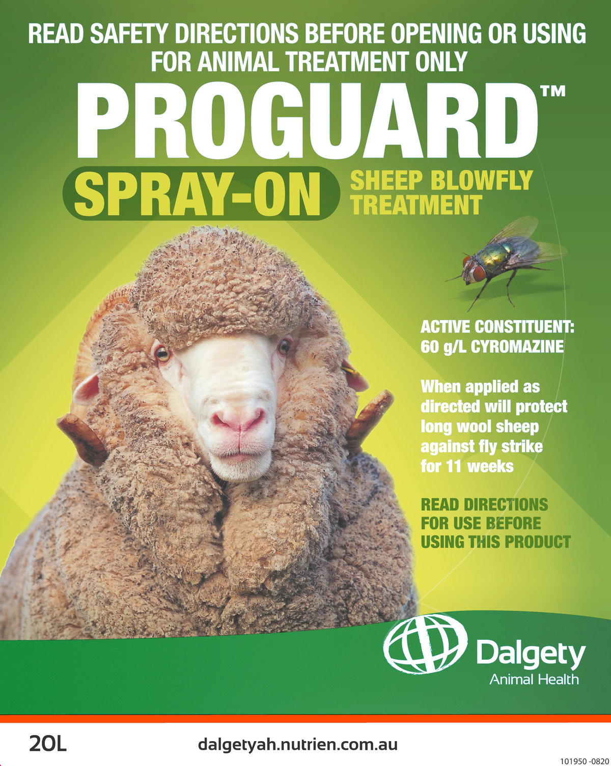 ProGuard Spray-On Sheep Blowfly Treatment Dalgety Animal Health