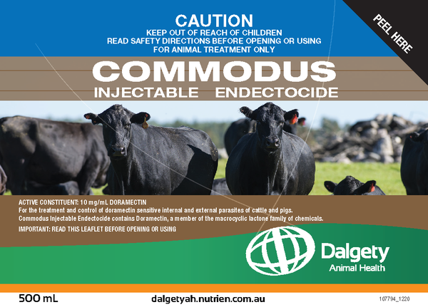 Commodus Injectable Endectocide Dalgety Animal Health