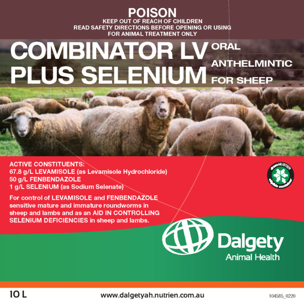 Combinator LV Plus Selenium Oral Anthelmintic For Sheep