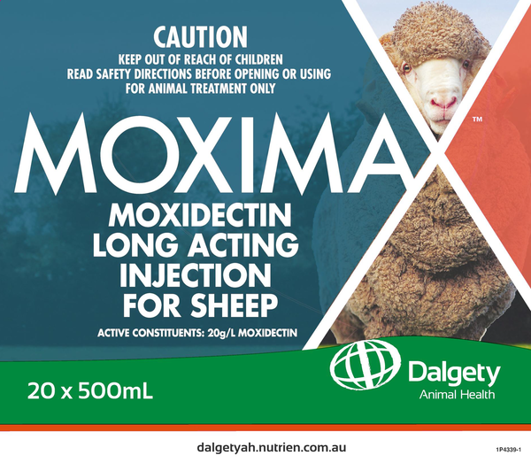 Moximax Moxidectin Long Acting Injection For Sheep Dalgety Animal Health